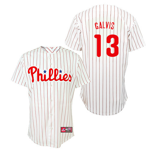 Freddy Galvis #13 Youth Baseball Jersey-Philadelphia Phillies Authentic Home White Cool Base MLB Jersey